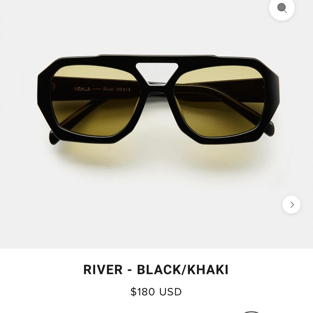 Vehla River Black/Khaki sunglasses brand new never worn.
